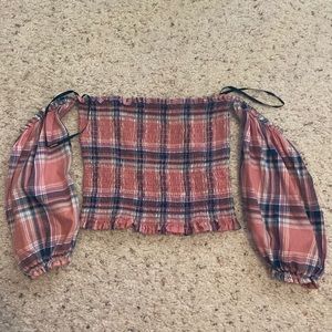 Forever 21 off the shoulder crop top